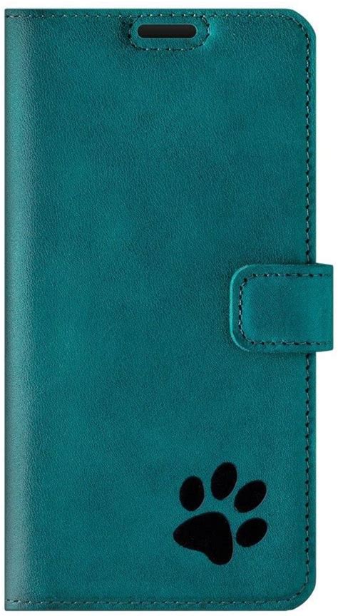 Etui Na Telefon Surazo Ze Sk Ry Naturalnej Wallet Case Turkusowe