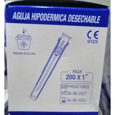 Agujas Hipodermicas de No 20G x 1 Caja X 100 Caldas Médicas