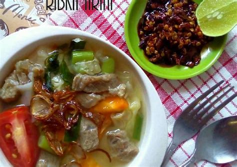 Resep Sop Tetelan Daging Sapi Bumbu Komplit Mudah No Msg Yang