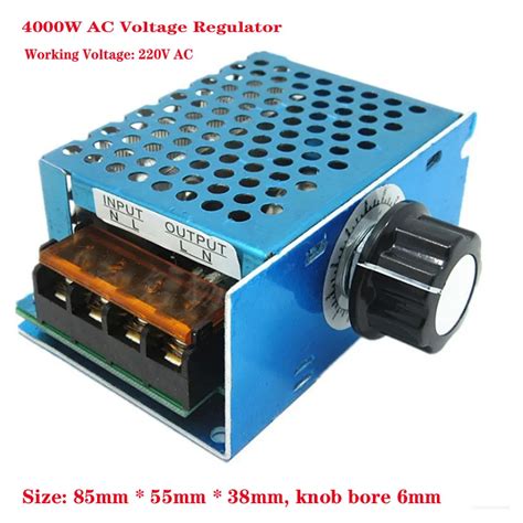 4000w 220v Ac Scr Voltage Regulator Dimmer Electric Motor Speed