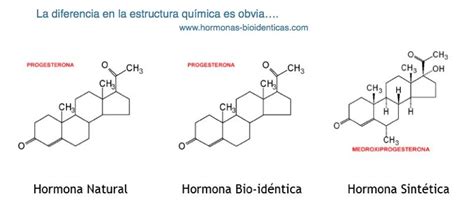 SinteticaVsBioidentica Hormonas Estructura química Química