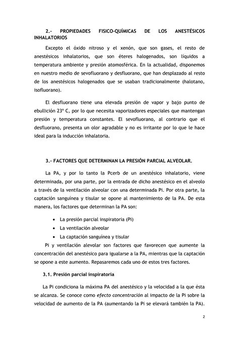 Solution Fundamentos Farmacol Gicos De Los Anest Sicos Inhalatorios