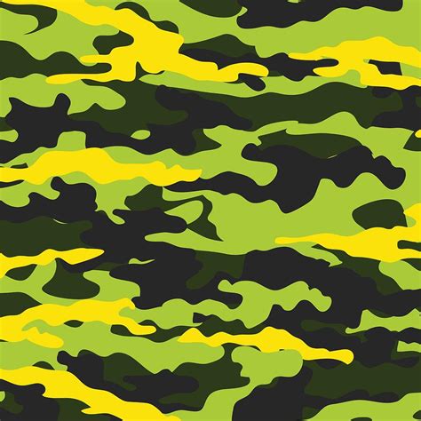 Classic Green Fluo Military Tacticool Camo Digital Art By Cozy Guru