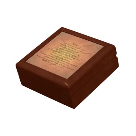 Psalm Kjv Christian Bible Verse Gift Box Zazzle