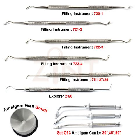 Dental Composite Filling Instruments Amalgam Placement Restorative