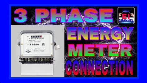 3 Phase Energy Meter Connection Connection Full Information Youtube