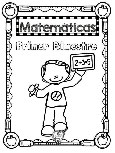 Portada Matemáticas Bloque I Portada primer bimestre de Matemáticas