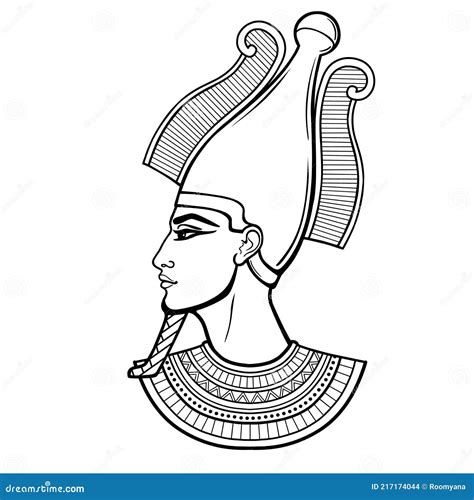 The Egyptian God Osiris. Vector Emblem. | CartoonDealer.com #124410825