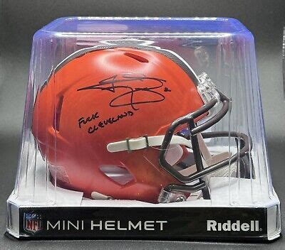 Johnny Manziel F K Cleveland Signed Rare Mini Helmet With Beckett