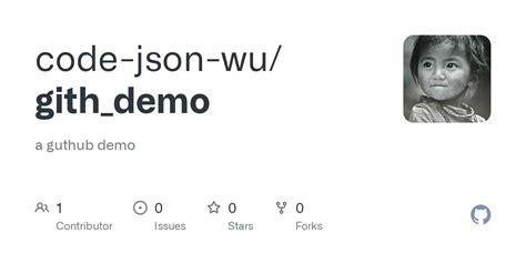 GitHub Code Json Wu Gith Demo A Guthub Demo