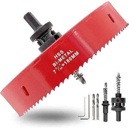 Amazon Acekit 7 Inch Hole Saw With 7 16 Arbor HSS Bi Metal Hole