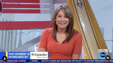 Gmas Ginger Zee Stuns In Skintight Orange Dress For New Live Tv Segment After Shutting Down