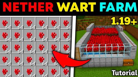 Minecraft EASIEST Nether Wart Farm In MCPE 1 19 Minecraft Bedrock