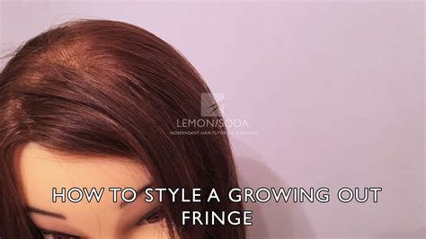 How To Style A Growing Out Fringe Bangs Youtube