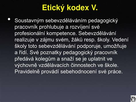 PPT Etický kodex I PowerPoint Presentation free download ID 4871460