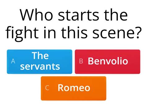 Romeo And Juliet Act 1 Scene 1 Quiz