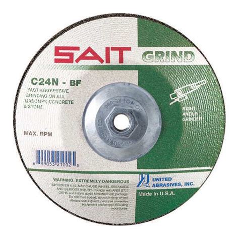 United Abrasives Sait Grinding Wheel T X X Zoro