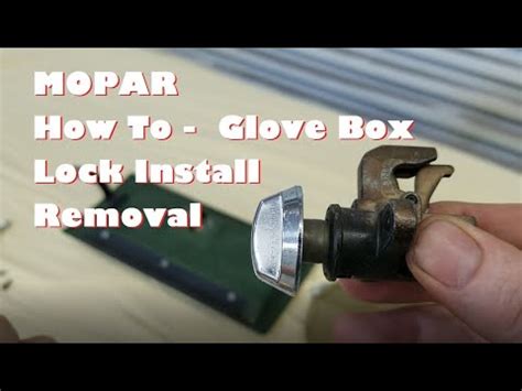 How To Mopar Glove Box Lock Remove And Install Youtube