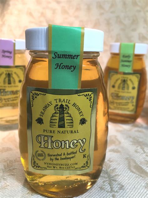 Pure Natural Honey Jar Summer Honey 16 Oz Wild Flower Clover