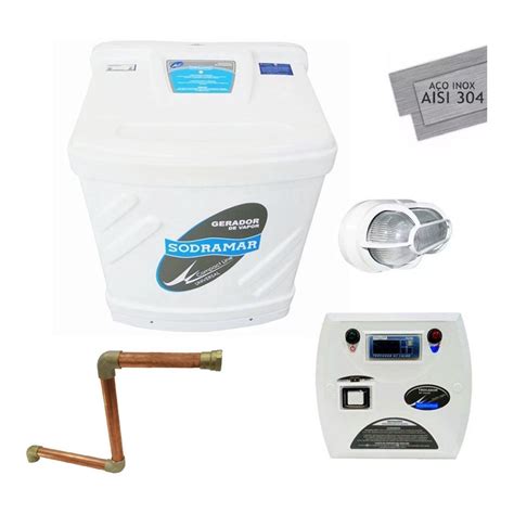 Gerador Vapor Sauna Sodramar Kw Quadro Kit Instala O Submarino