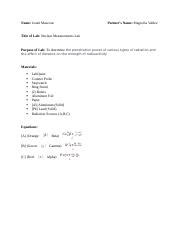 Density Measurements Lab Final Report CHM 2046L Docx Name Jonah