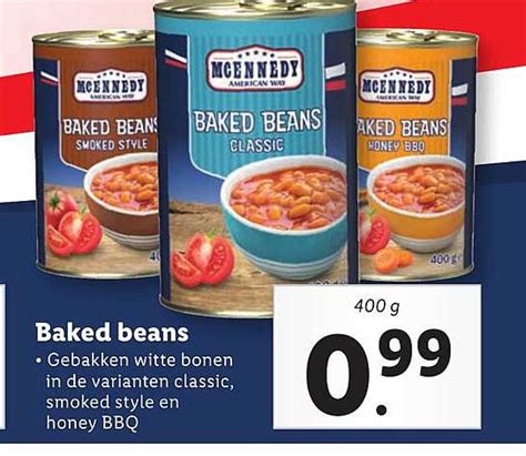 Mcennedy American Way Baked Beans Aanbieding Bij Lidl Folders Nl