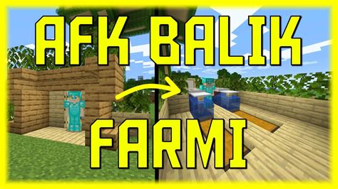 AFK BALIK FARMI YAPIYORUZ MİNECRAFT SURVİVAL 4K TÜRKÇE YouTube