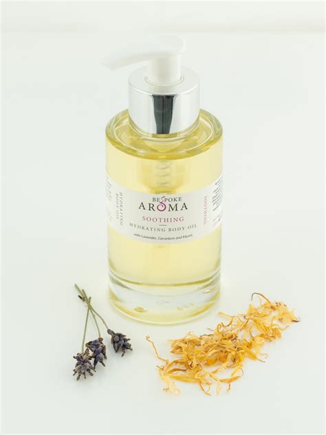 Soothing Hydrating Body Oil Aromatherapy Blend Bespoke Aroma