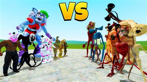 ALL NEW FNAF VS ALL NEW SIREN HEADS In GARRY S MOD TREVOR HENDERSON