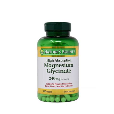 Natures Bounty Magnesium Glycinate Capsules A Traders