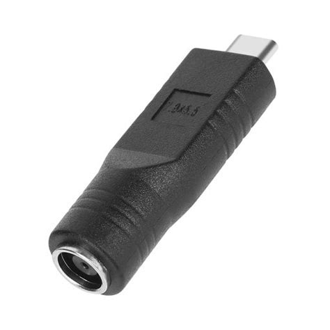 Adaptador De Carga De Usb C A Cc X Mm Negro Con Ofertas En