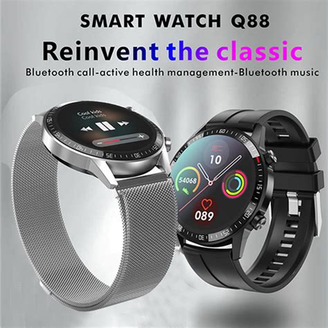 Q88 Bluetooth Call Men Smart Watch 46MM Full Round Watch AK1980 Q88