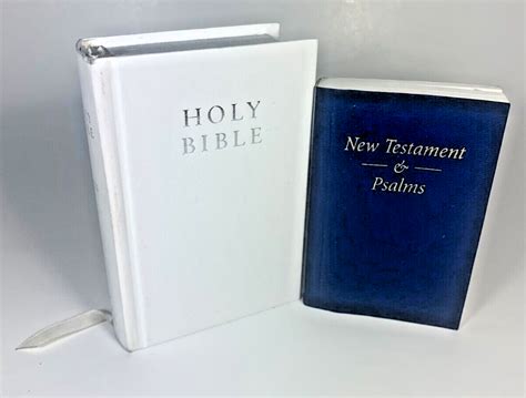 Holy Bible King James Version Kjv White Pocket Christening Edition