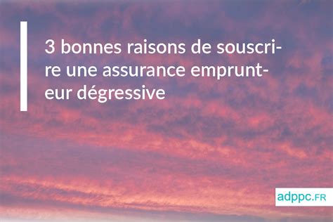 3 Bonnes Raisons De Souscrire Une Assurance Emprunteur Dégressive