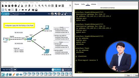 Configuration Legacy Inter Vlan Routing On Cisco Router Speak Khmer