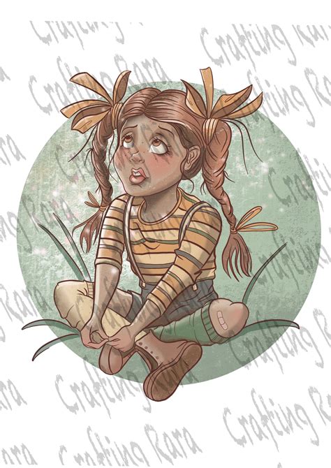 Pippi Langstrumpf Pod Sticker Clipart Digistamp Malseite Etsy De