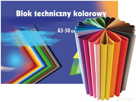 Blok Techniczny Kreska Elite Kolorowy A3 30 Kartek Biurowi Pl