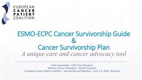 Esmo Ecpc Cancer Survivorship Guide Ppt Free Download