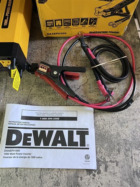 Dewalt Dxaepi1000 Power Inverter 1000w Car Converter W Lcd Display