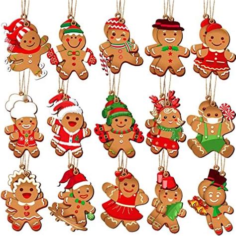 Amazon Ferraycle Pcs Gingerbread Man Ornaments For Christmas