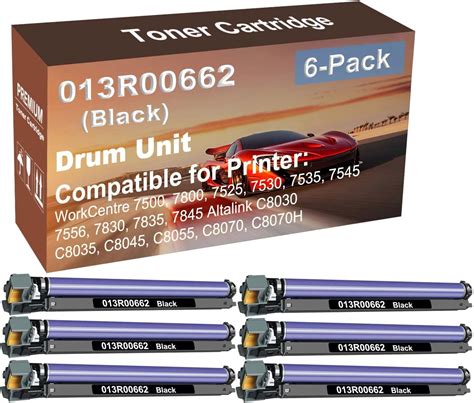 Amazon 6 Pack Compatible Drum Unit Black Replacement For