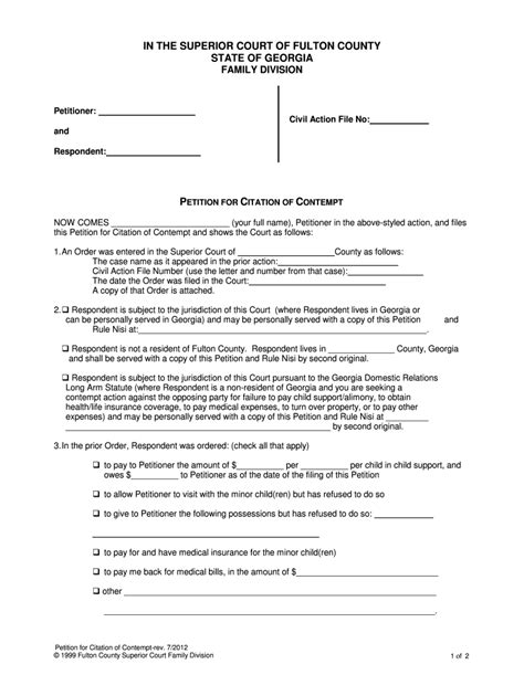 Contempt Notice At Pdf Form Fill Out And Sign Printable Pdf