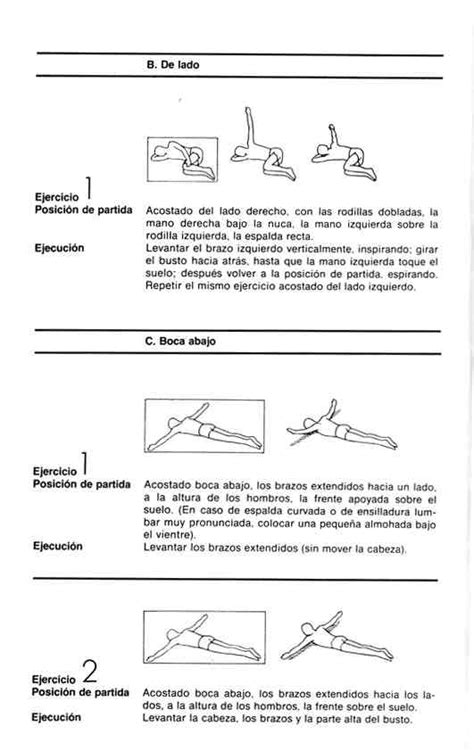 Ejercicios Para Columna Dorsal Ortop Dica Ortopedistas De Alta