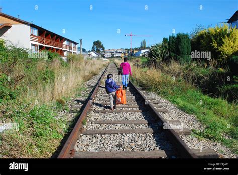 Young Boy Walking Train Tracks Hi Res Stock Photography And Images Alamy