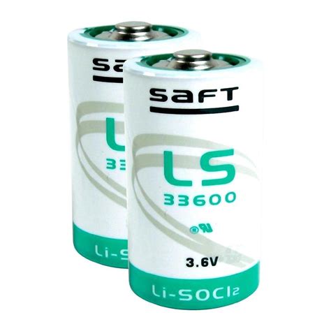 2 x ličio SAFT LS33600 LiSOCl2 3 6 V 17000 mAh akumuliatorius SL 780