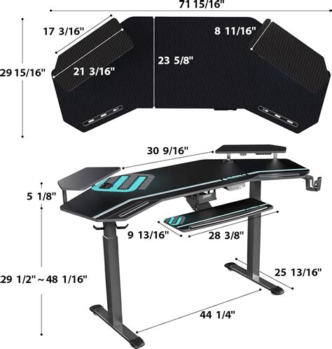 Buy Eureka Ergonomic Standing Desk Keyboard Tray Wing Shaped 72