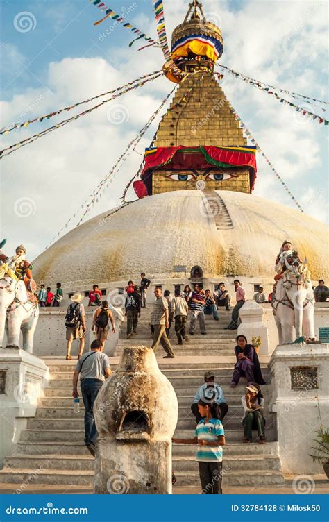 Stupa In Bodnath Editorial Stock Photo Image Of Religions