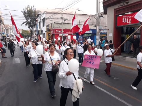 Tacna Con Marcha Por La Paz Ciudadanos Piden El Cese De Violencia Durante Las Protestas