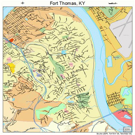 Fort Thomas Kentucky Street Map 2128594