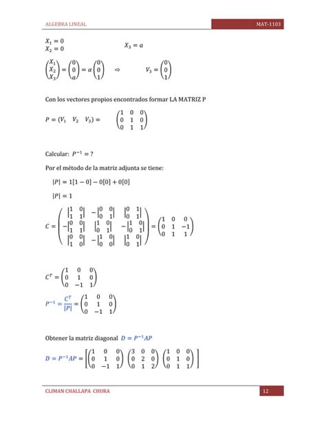 Diagonalizacion De Matrices Pdf